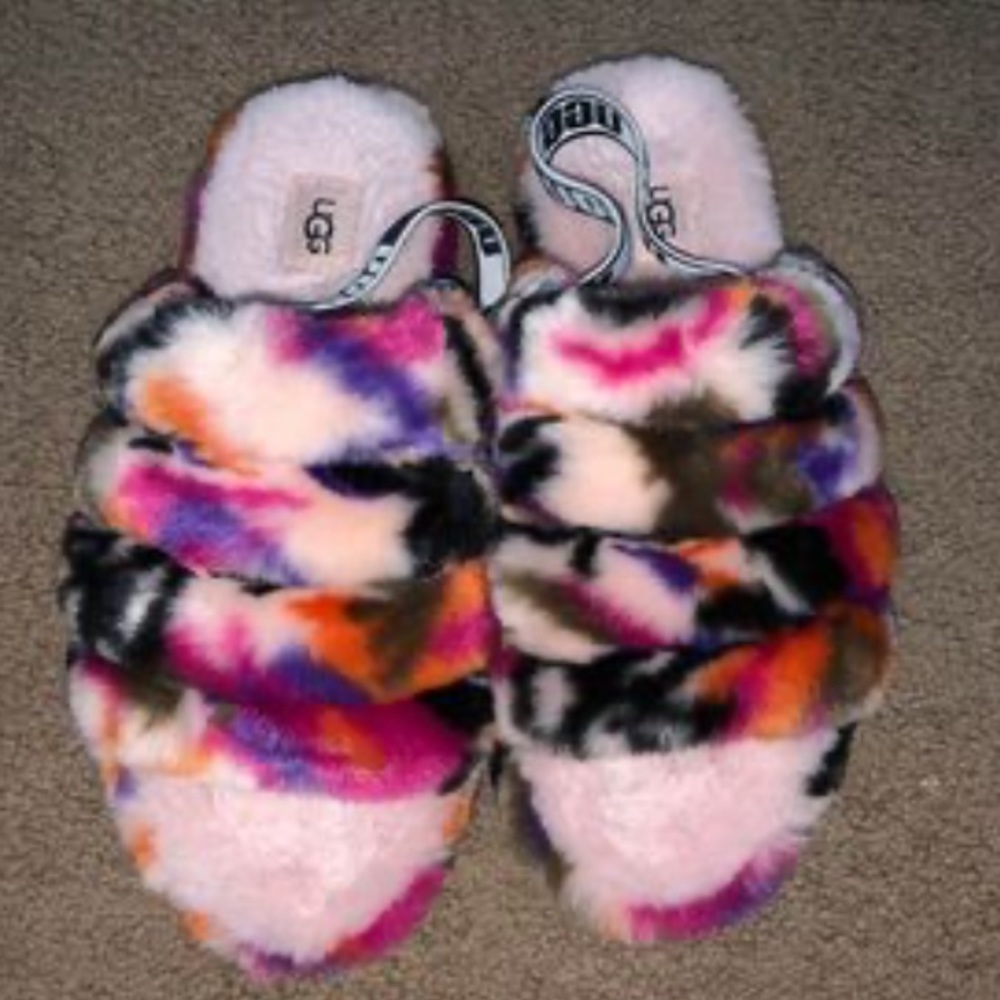 UGG Fluff Yeah Motlee Slides